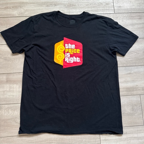 Encore The Price is Right Logo Black T-Shirt Men's XL‎ Short Sleeve Cotton USA - Picture 1 of 9